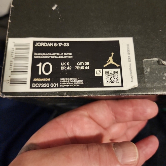 Jordan 6-17-23 size 10 in original box but used 8 out of 10 condition - Picture 11 of 11